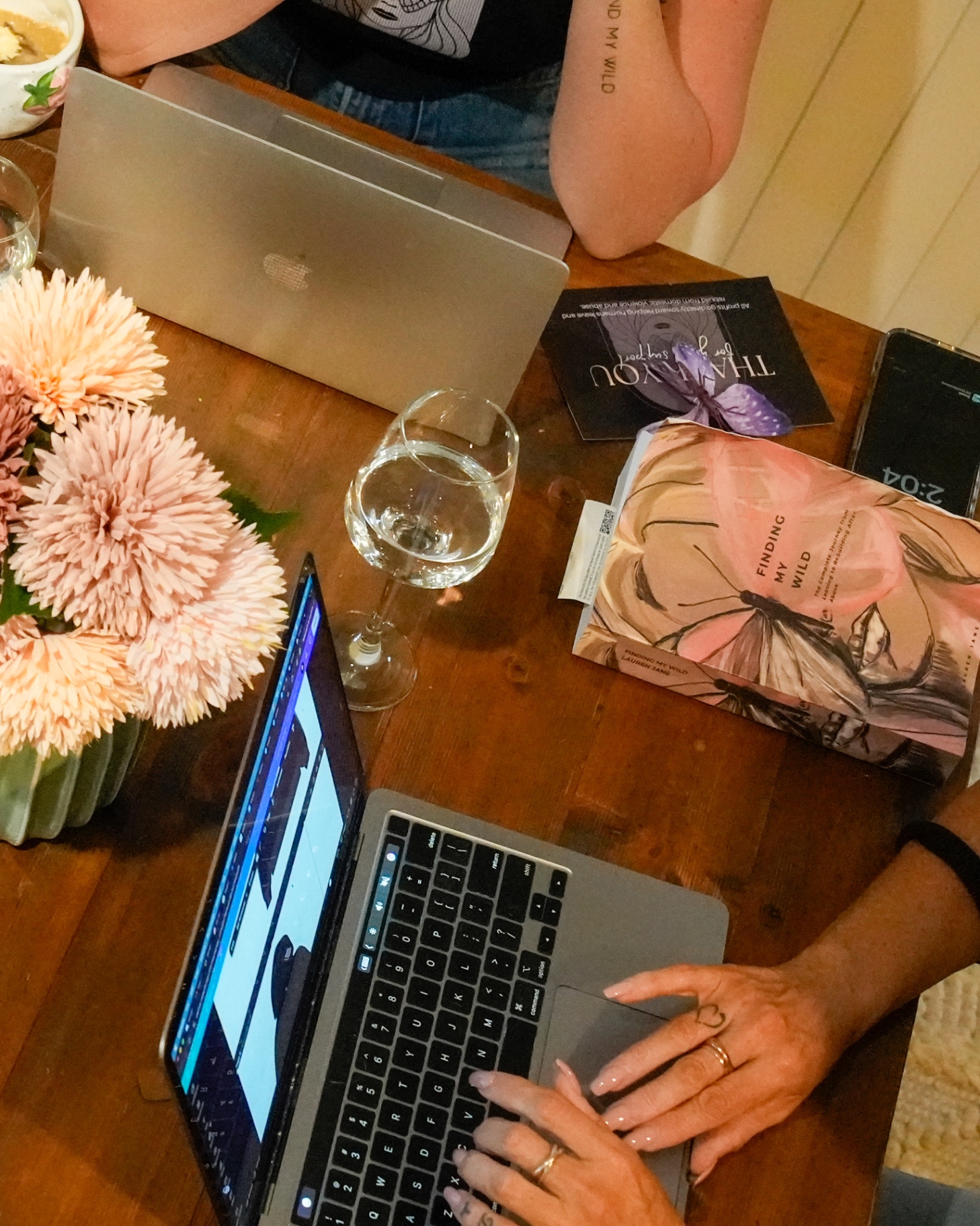 Finding My Wild book on a table